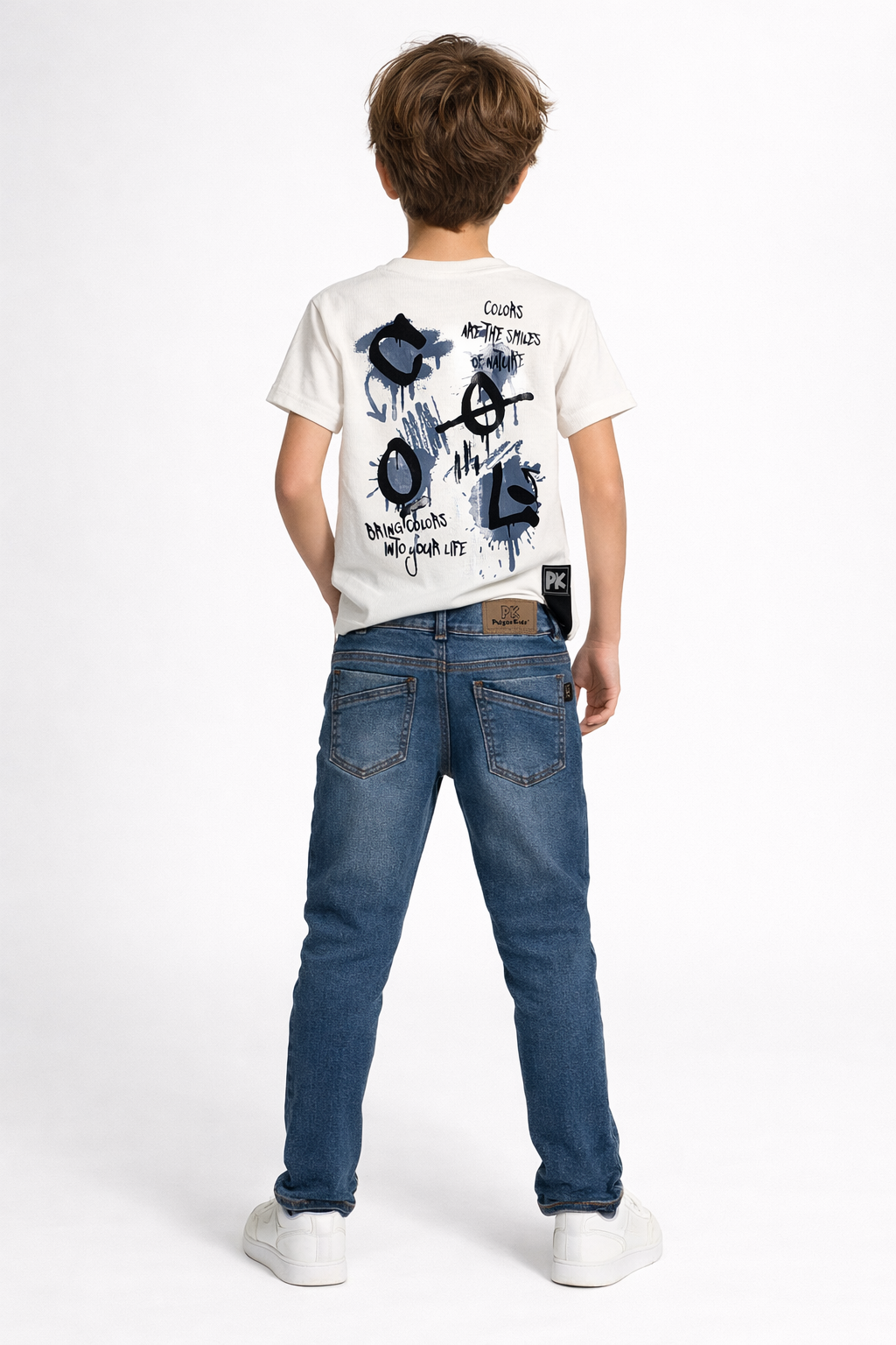 Conjunto Cool Jean + Camiseta Texturas Licra