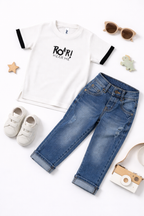Conjunto Jean + Camiseta Texturas Daimon