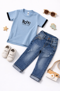 Conjunto Jean + Camiseta Texturas Daimon