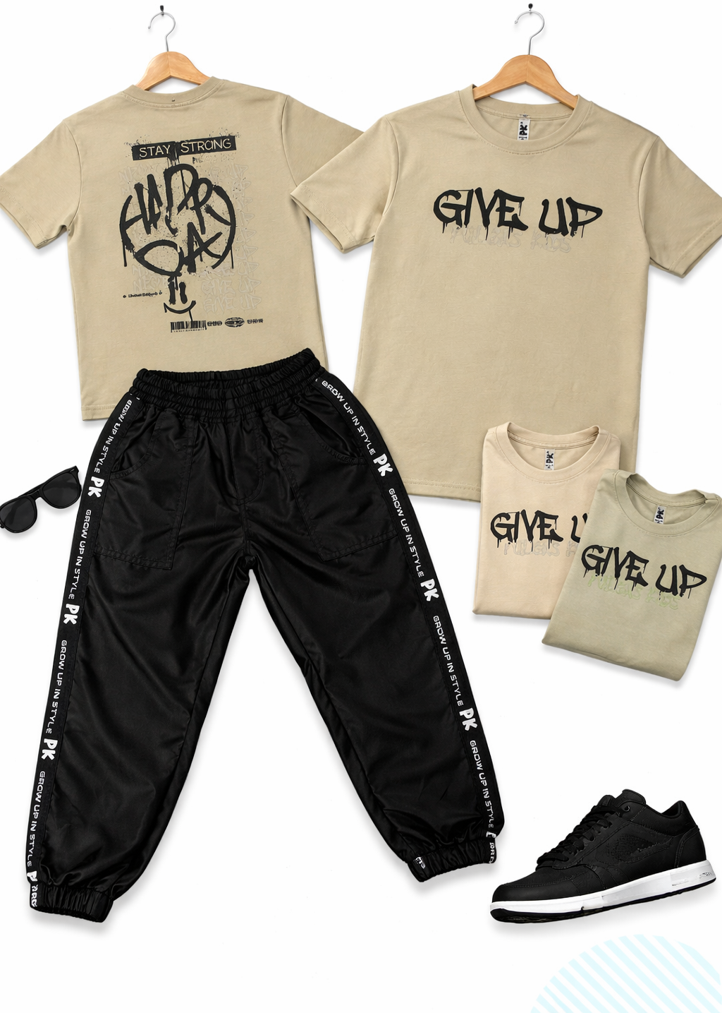 Conjunto Jogger Negro Antifluido PK + Camiseta
