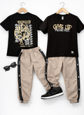 Conjunto Jogger Caqui Antifluido PK + Camiseta