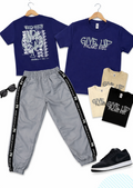 Conjunto Jogger Gris Claro Antifluido PK + Camiseta