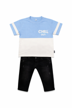 Conjunto Oreo Jean Negro + Camiseta Cortes