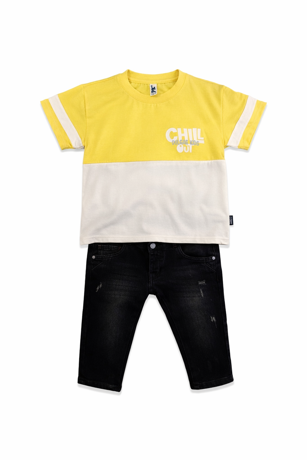 Conjunto Oreo Jean Negro + Camiseta Cortes