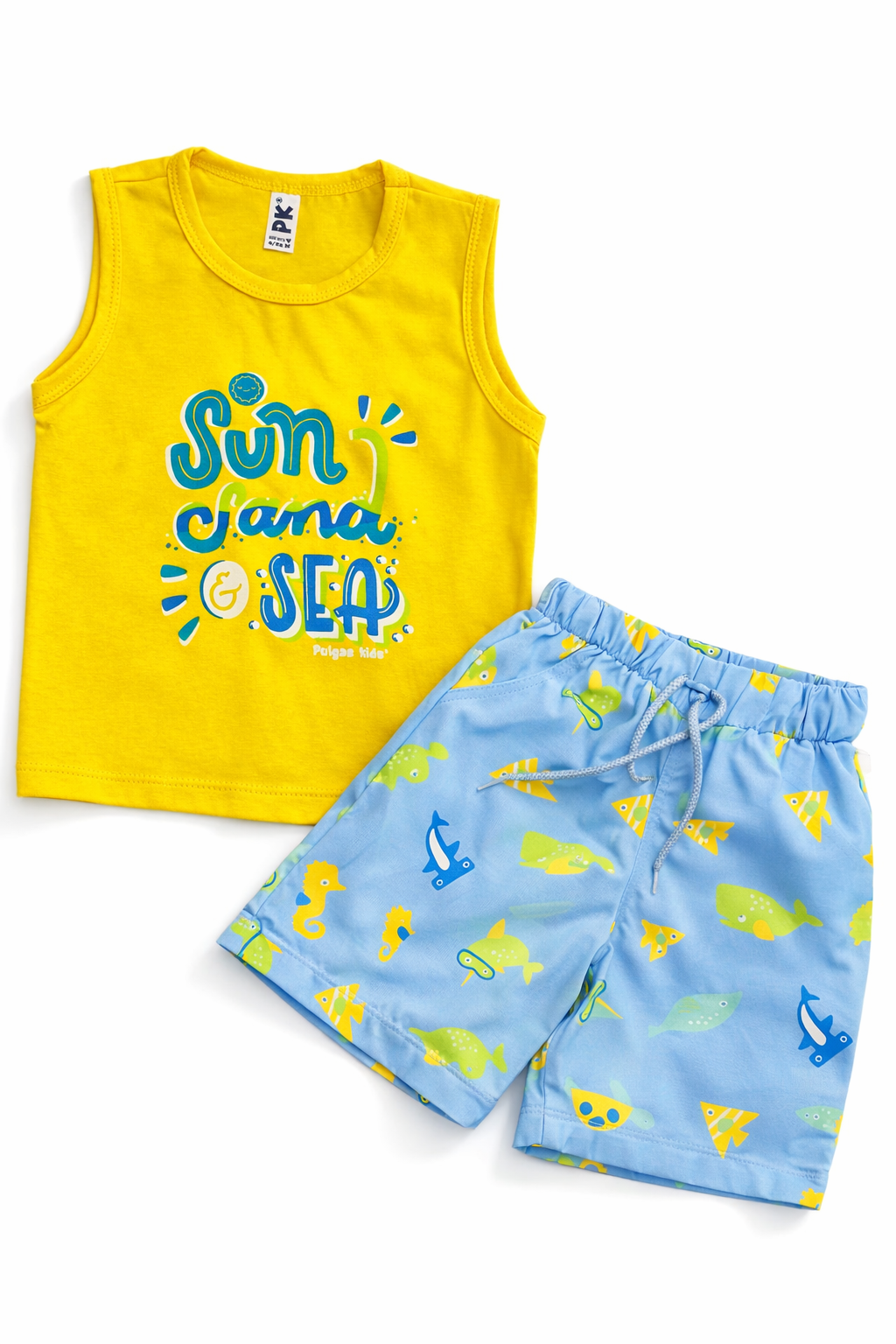 Conjunto Summer Azul Antifluido Bermuda