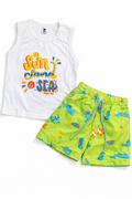 Conjunto Summer Verde Antifluido Bermuda