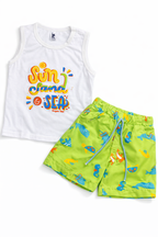 Conjunto Summer Verde Antifluido Bermuda