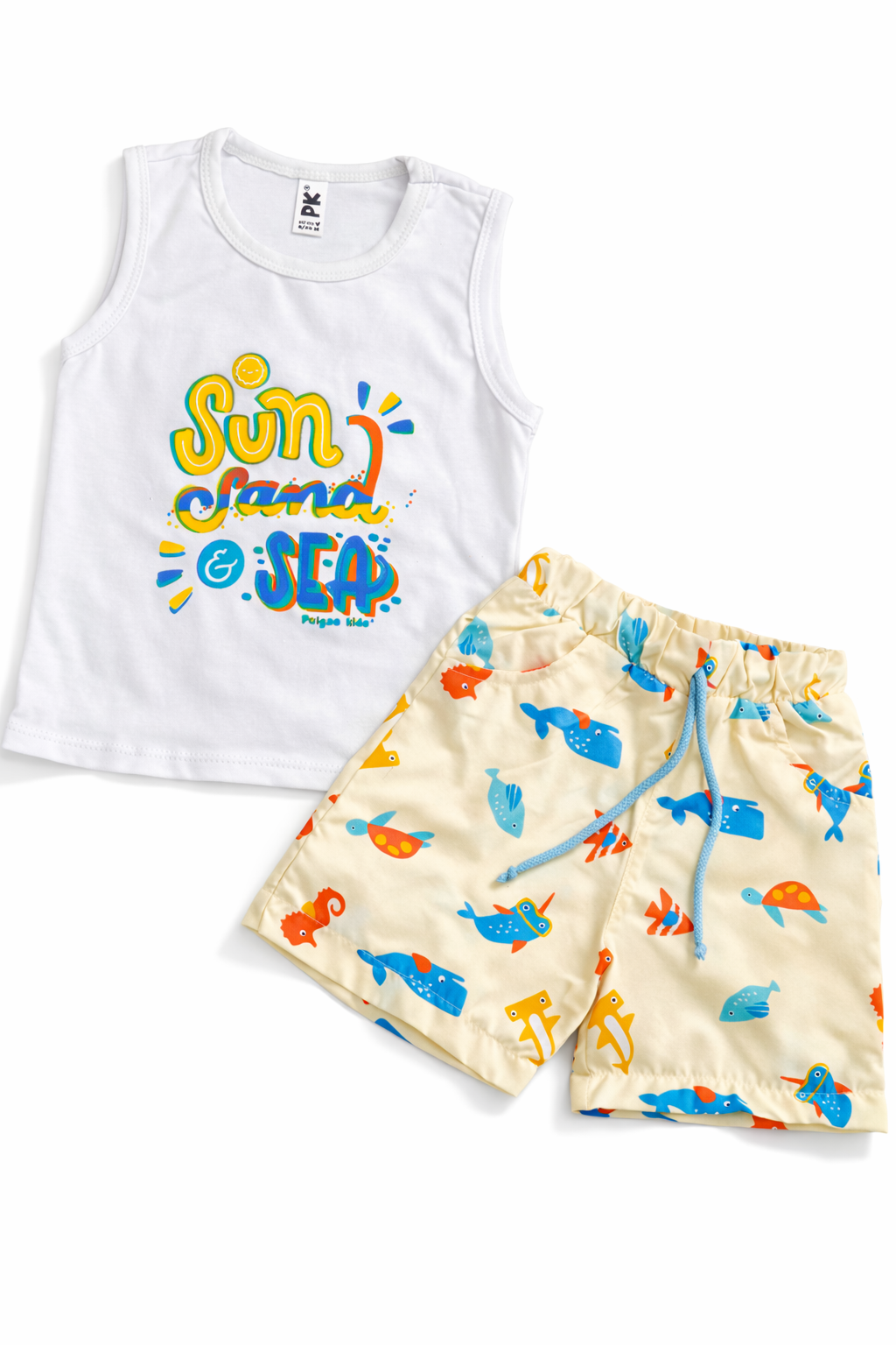 Conjunto Summer Naranja Antifluido Bermuda
