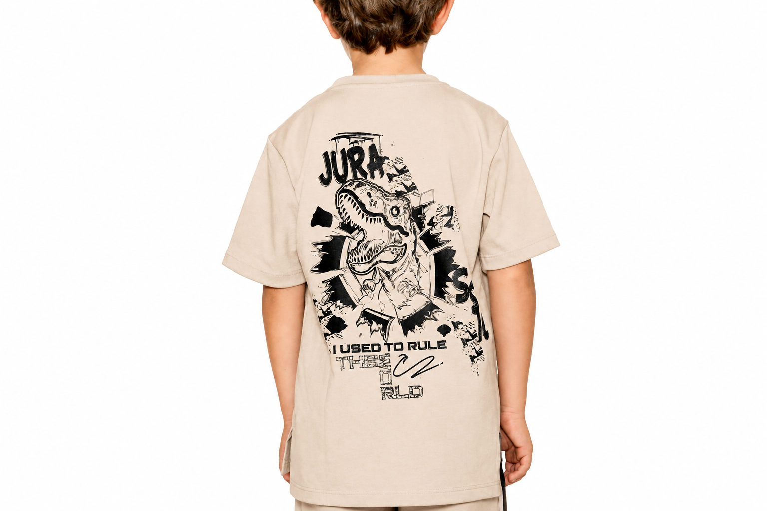 Conjunto Infantil Bermuda Qatar Jurassic
