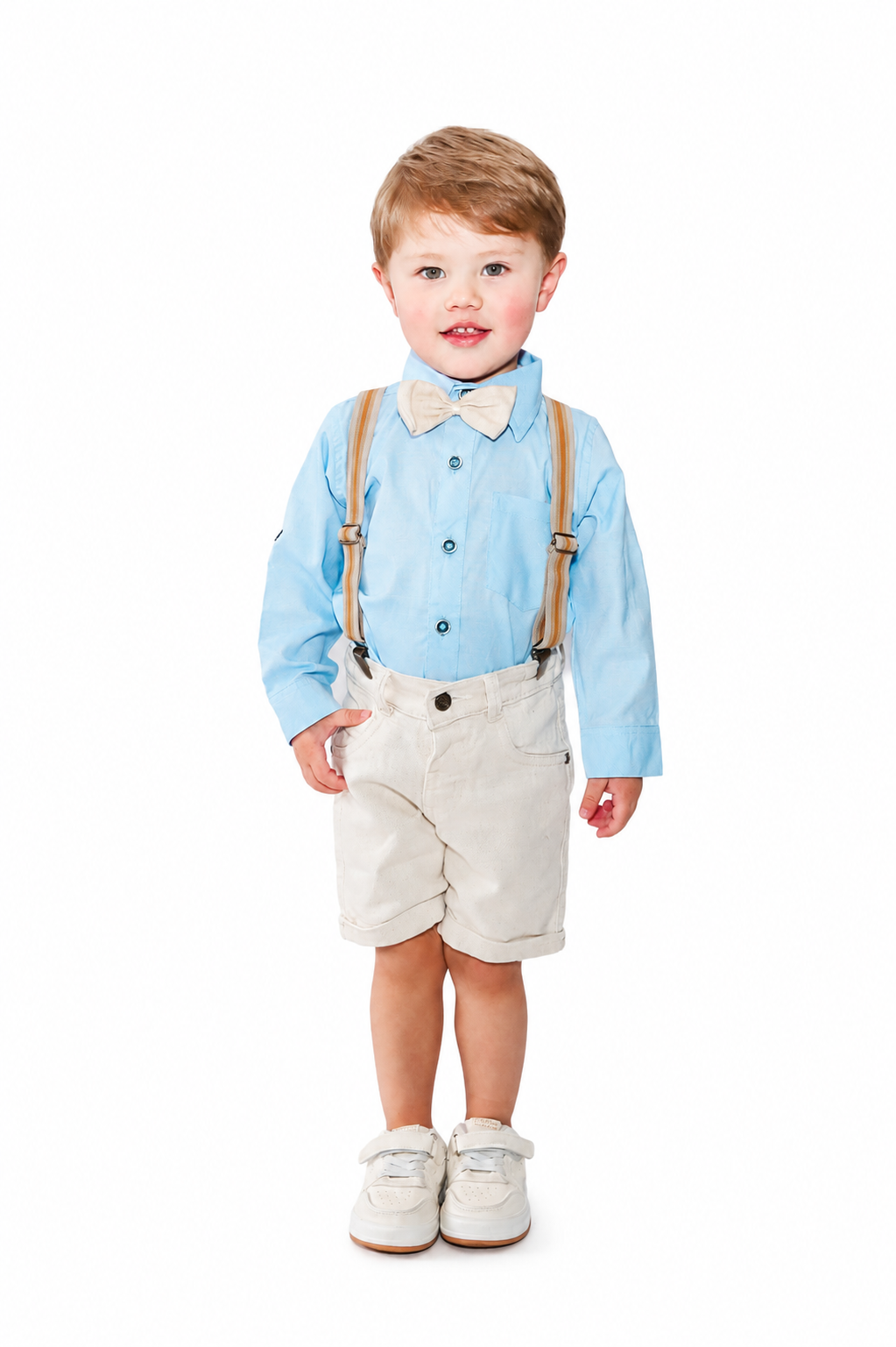 Set Clásico Tirantes + Bermuda Lino Camisa Larga