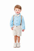 Set Clásico Tirantes + Bermuda Lino Camisa Larga