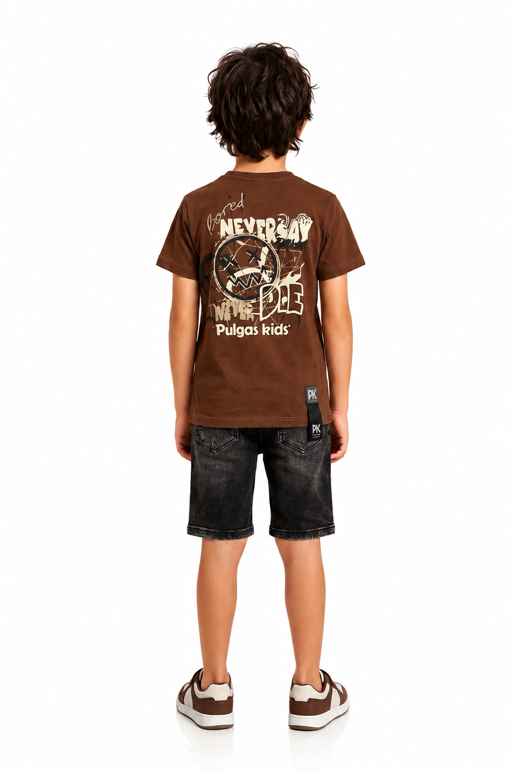 Conjunto Bermuda Denim Oreo + Camiseta Algodón