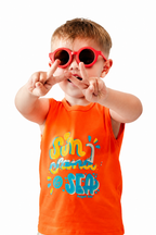 Conjunto Summer Naranja Antifluido Bermuda