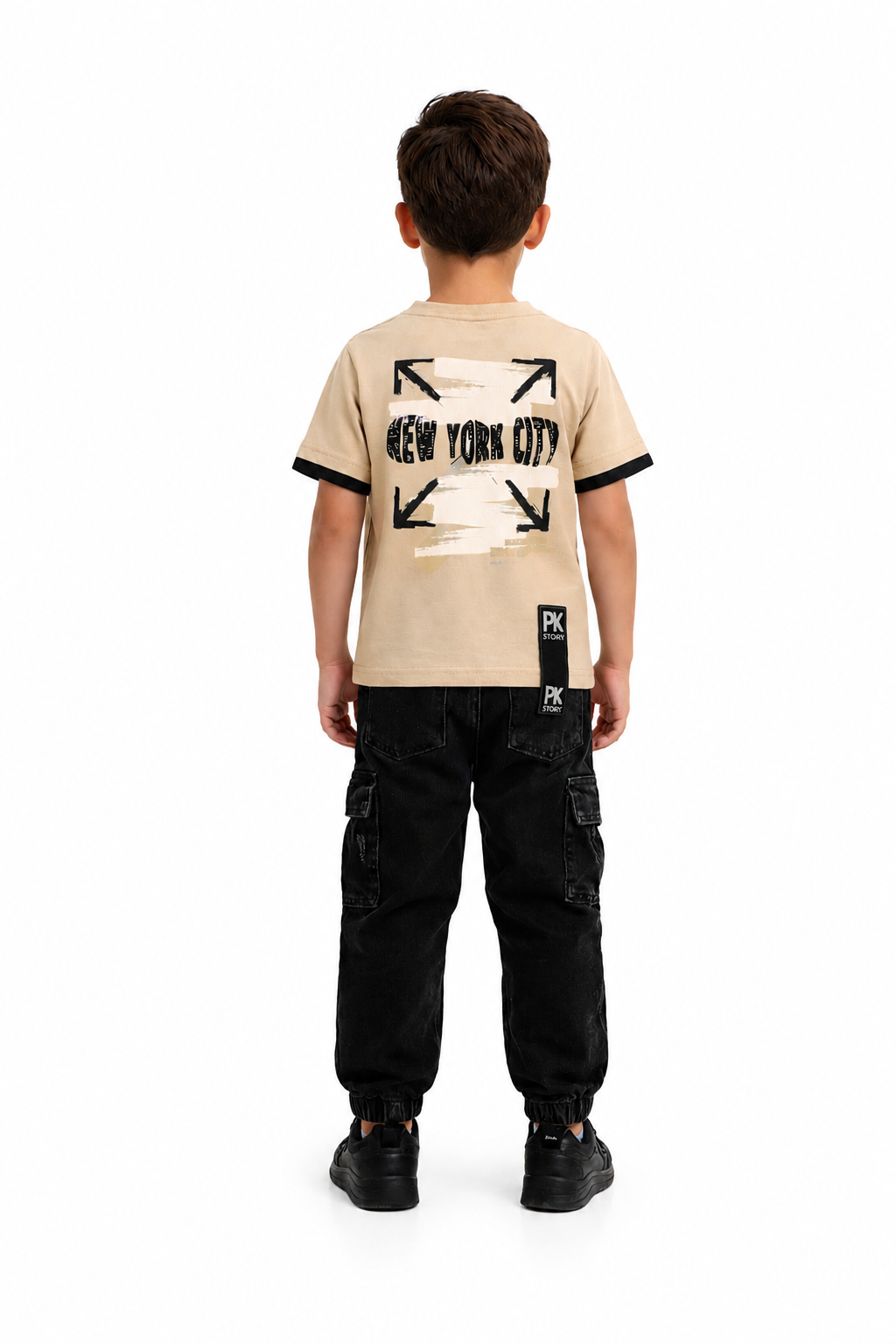 Conjunto Pantalón Cargo Oreo + Camiseta New York