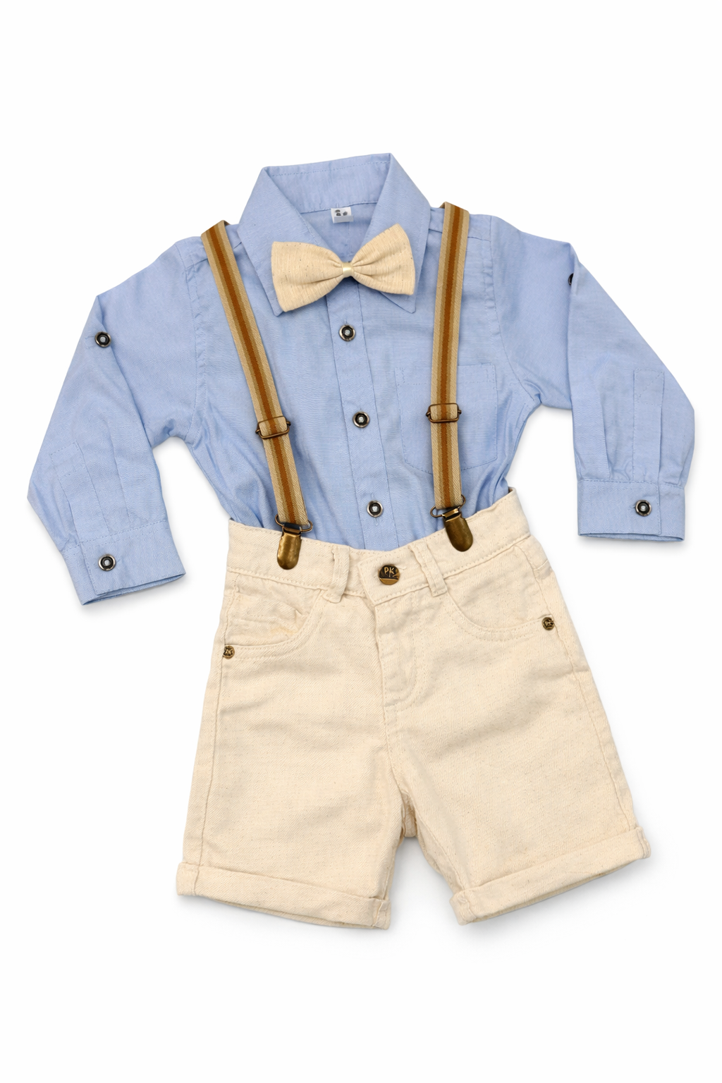 Set Clásico Tirantes + Bermuda Lino Camisa Larga