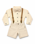Set Clásico Tirantes + Bermuda Lino Camisa Larga