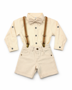 Set Clásico Tirantes + Bermuda Lino Camisa Larga
