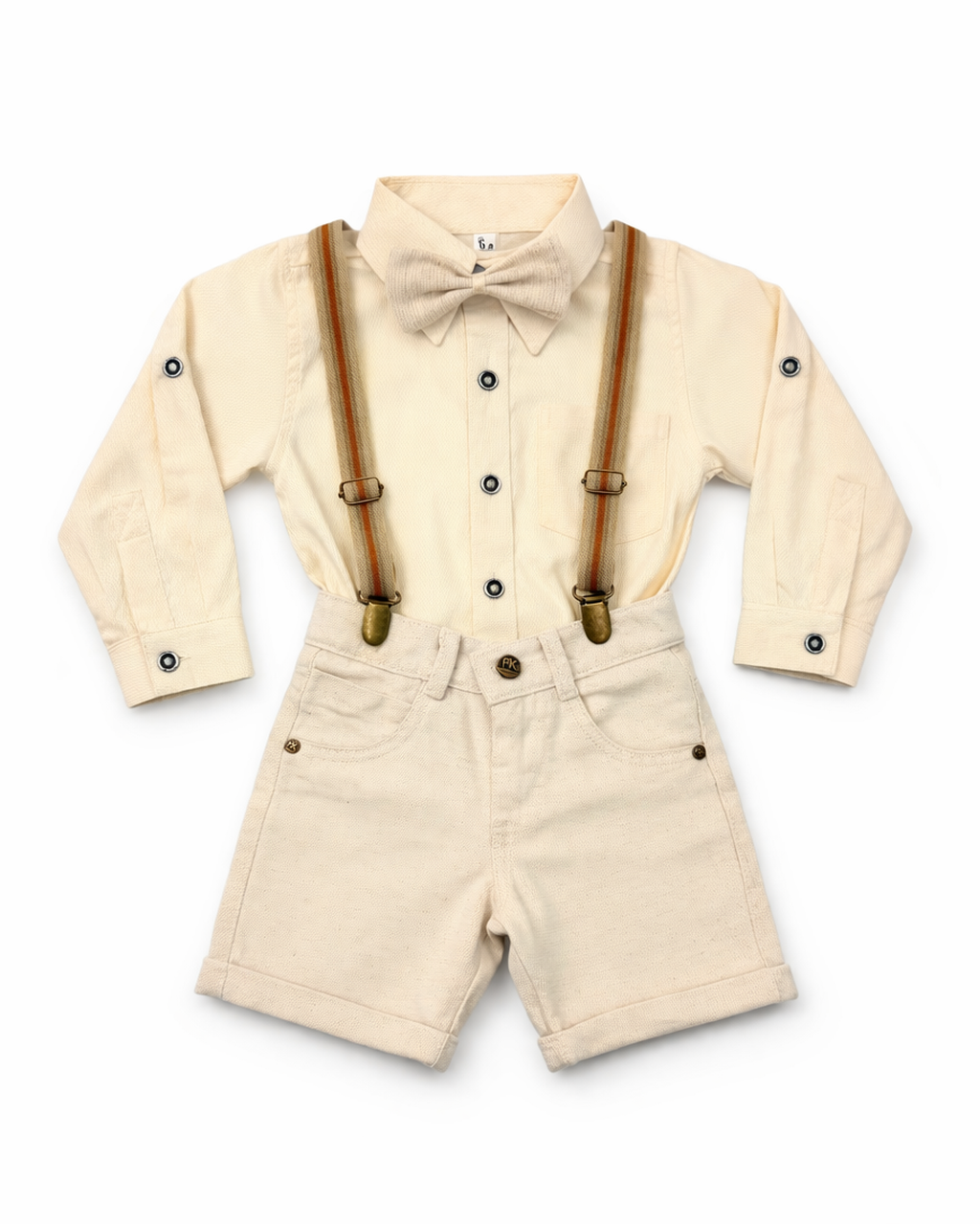 Set Clásico Tirantes + Bermuda Lino Camisa Larga