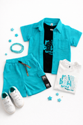 Set 3 Piezas Azul Neón Lemonada